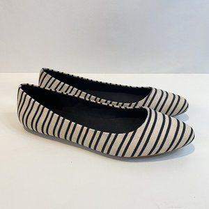 Kelly & Katie 9 Parissa Ballet Flat Pink Navy & White Striped Women’s